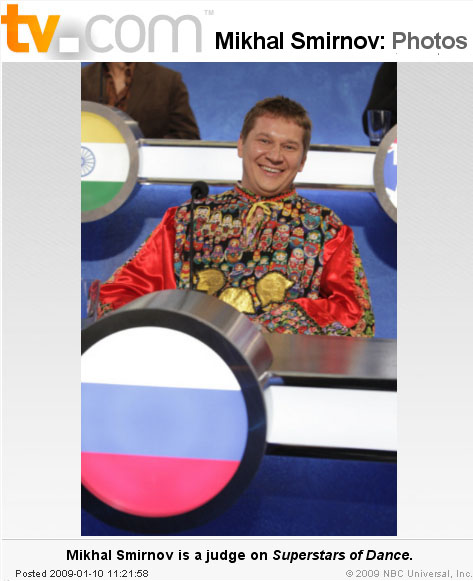 Mikhail Smirnov, photo from TV.com website