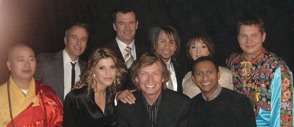 Mikhail Smirnov with producer and judges of the show Superstars of Dance, NBC, 2009
