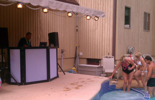 Russian pool party in Trumbull, Connecticut