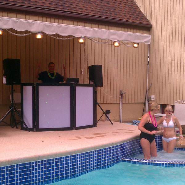 Russian pool party in Trumbull, Connecticut