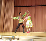 Russian dancers, P.S. 186 Castlewood School, Queens, New York, Andrei Kisselev, Yana Volkova, Russian Folk Dance KALINKA