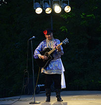 Barynya Song, Music & Dance Ensemble, Mikhail Smirnov plays guitar, Photos by Donna Davis, Ms. Davis Photography
