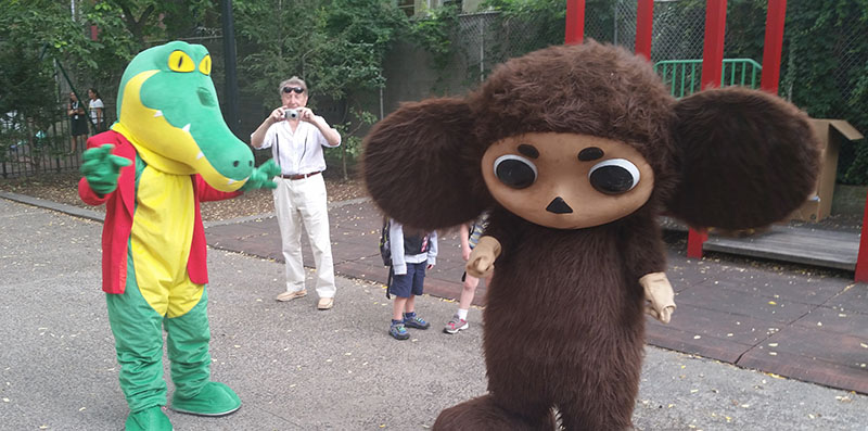 Cheburashka, Krokodil Gena, New York City, Manhattan, New York, Clement Clarke Moore Park