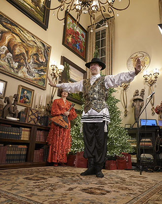 Jewish Bottle Dance, Russian Themed Party, Philadelphia, Pennsylvania, Elina Karokhina, dancer Vladimir Nikitin, photo credit Master Studio Photography - 267.312.2224  www.master-studio.com