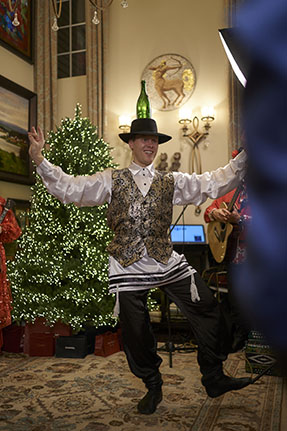 Jewish Bottle Dance, Russian Themed Party, Philadelphia, Pennsylvania, Elina Karokhina, Mikhail Smirnov, dancer Vladimir Nikitin, photo credit Master Studio Photography - 267.312.2224  www.master-studio.com