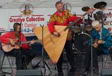 Russian folk music trio "Brooklyn Balalaikas" at Penn's Landing, Philadelphia, PA