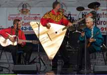 Russian folk music trio "Brooklyn Balalaikas" at Penn's Landing, Philadelphia, PA