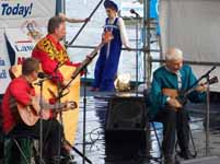 Russian folk music trio "Brooklyn 
Balalaikas" at Penn's Landing, Philadelphia, PA, Russian Mosaic Festival