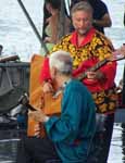 Russian folk music trio "Brooklyn Balalaikas" at Penn's Landing, Philadelphia, PA