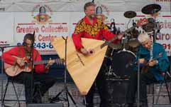 Russian folk music trio "Brooklyn Balalaikas" at Penn's Landing, Philadelphia, PA