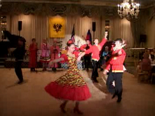 Russian folk song and dance "Tanok" performed by folk dance and music ensemble "Barynya" from New York