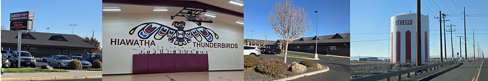 Barynya Trio, Othello, Washington, Eastern-European dance, song, music school assembly at Hiawatha Elementary School, 506 N 17th Ave, Othello, WA  99344