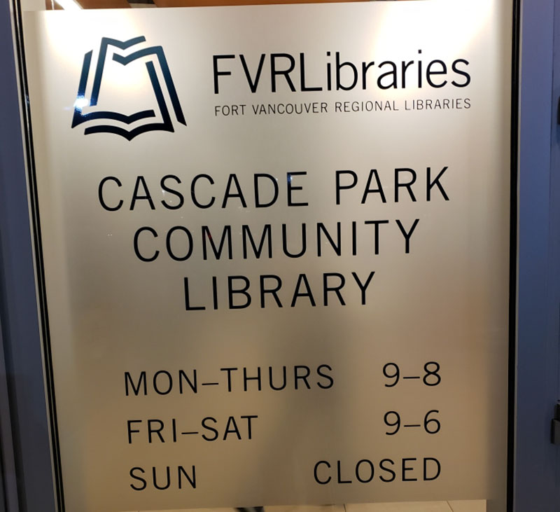 Washington State, Cascade Park Community Library, Vancouver, WA, 600 NE 136th Ave, Vancouver, WA 98684